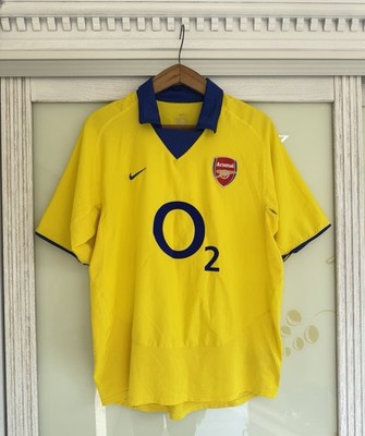 Vintage Arsenal 2003-2004 Away Soccer Jersey Football Kit Shirt