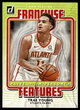 Trae Young 2020-21 Donruss #1 Franchise Features Atlanta Hawks Basketball Card