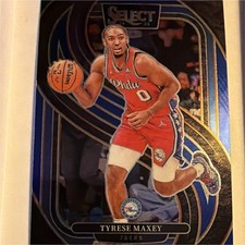 Panini Select 2024-25 Tyrese Maxey #156 Premier Level Philadelphia 76ers NBA