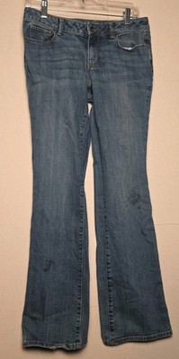 Sonoma Women's Jeans Blue Mid Rise Curvy Bootcut Size 4 Stretch 