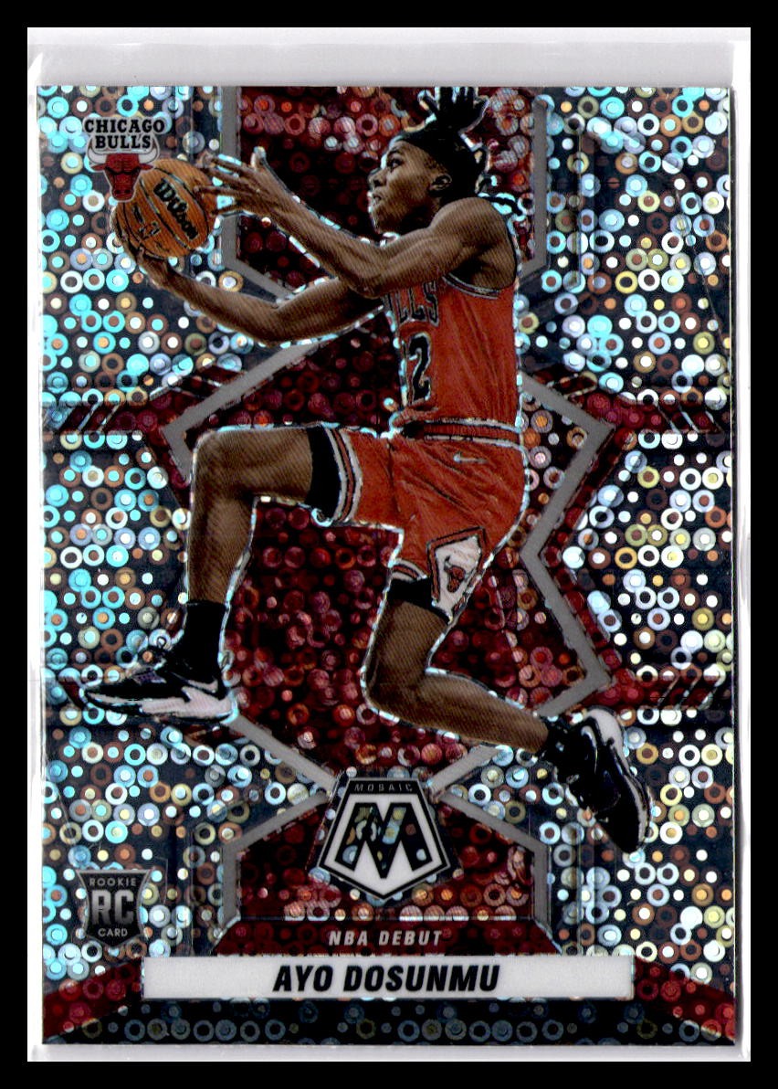 2021-22 Panini Mosaic #279 Ayo Dosunmu Fast Break Silver