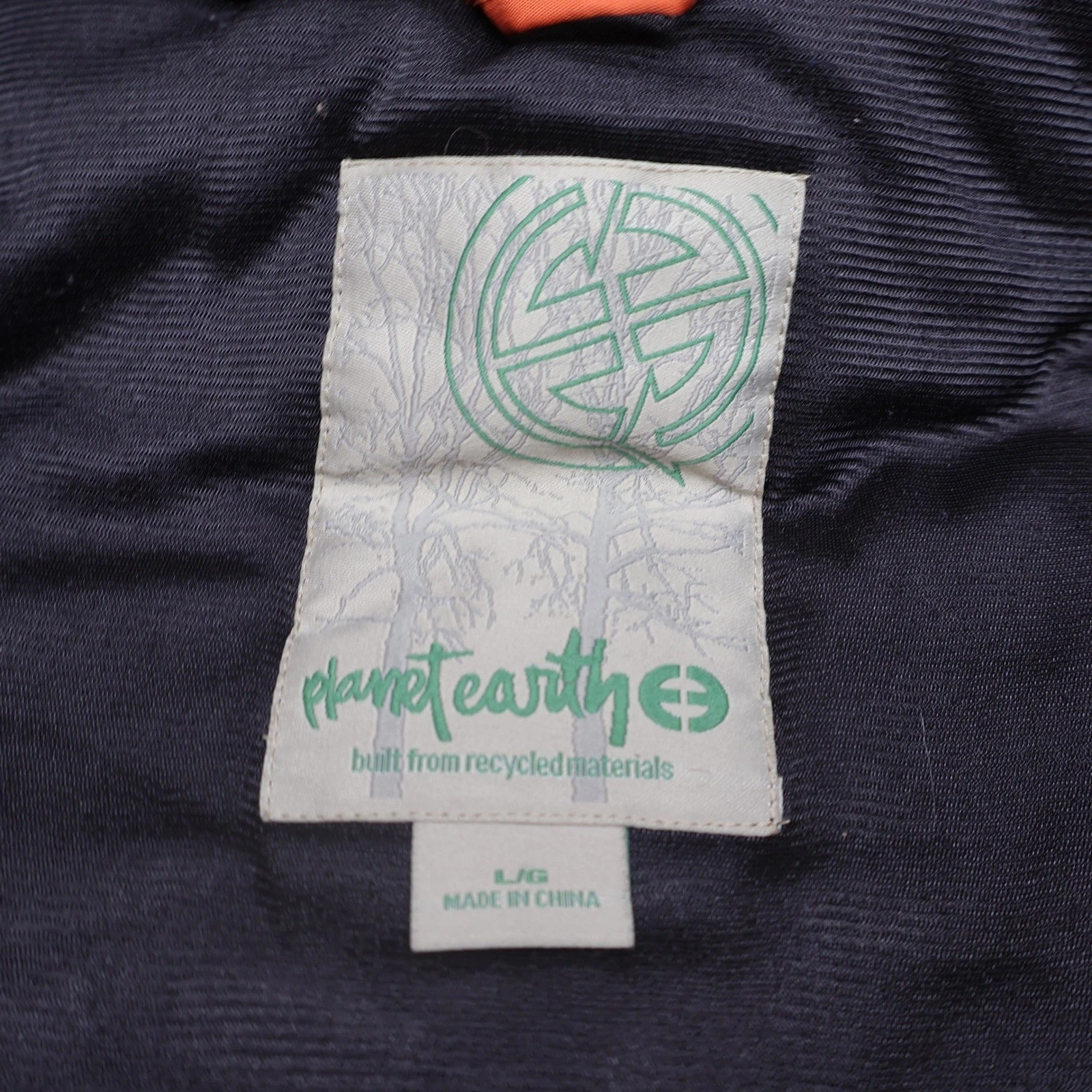 Planet Earth Jacket Mens Large Orange Ski Snow Waterproof Hooded Full Zip VTG image 6