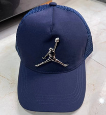 Navy Mesh Trucker Cap Jumpman Logo Adjustable Hat Jordan Unisex New with Tags