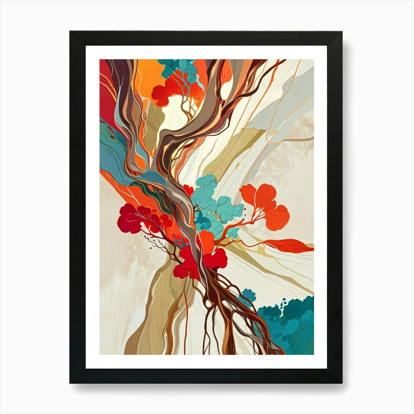Tree of Life 55 Framed Art Print Canvas Wall Decor Picture