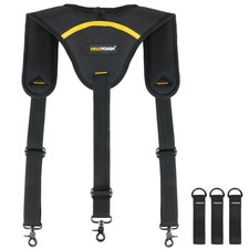 Tool Belt Suspender 3 Point Padded Suspenders Durable Construction for Men wi...