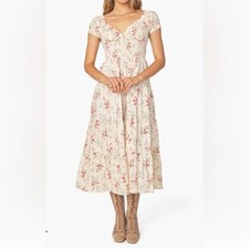 WeWoreWhat Floral Off The Shoulder Dress Size Large