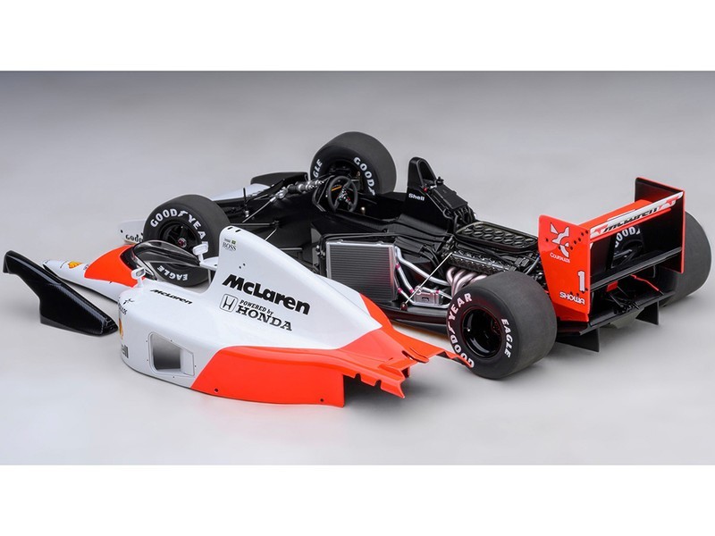 MCLAREN HONDA MP4/6 #1 SENNA 2ND JAPANESE GP 1991 W/LOGO 1/18