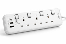 3 Gang Way UK Mains Plug Power Extension Lead Cable Electricity Cord 3 M