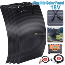 100W 200W 400W Flexible Solar Panel w/ Controller, High Efficiency Solar Modules