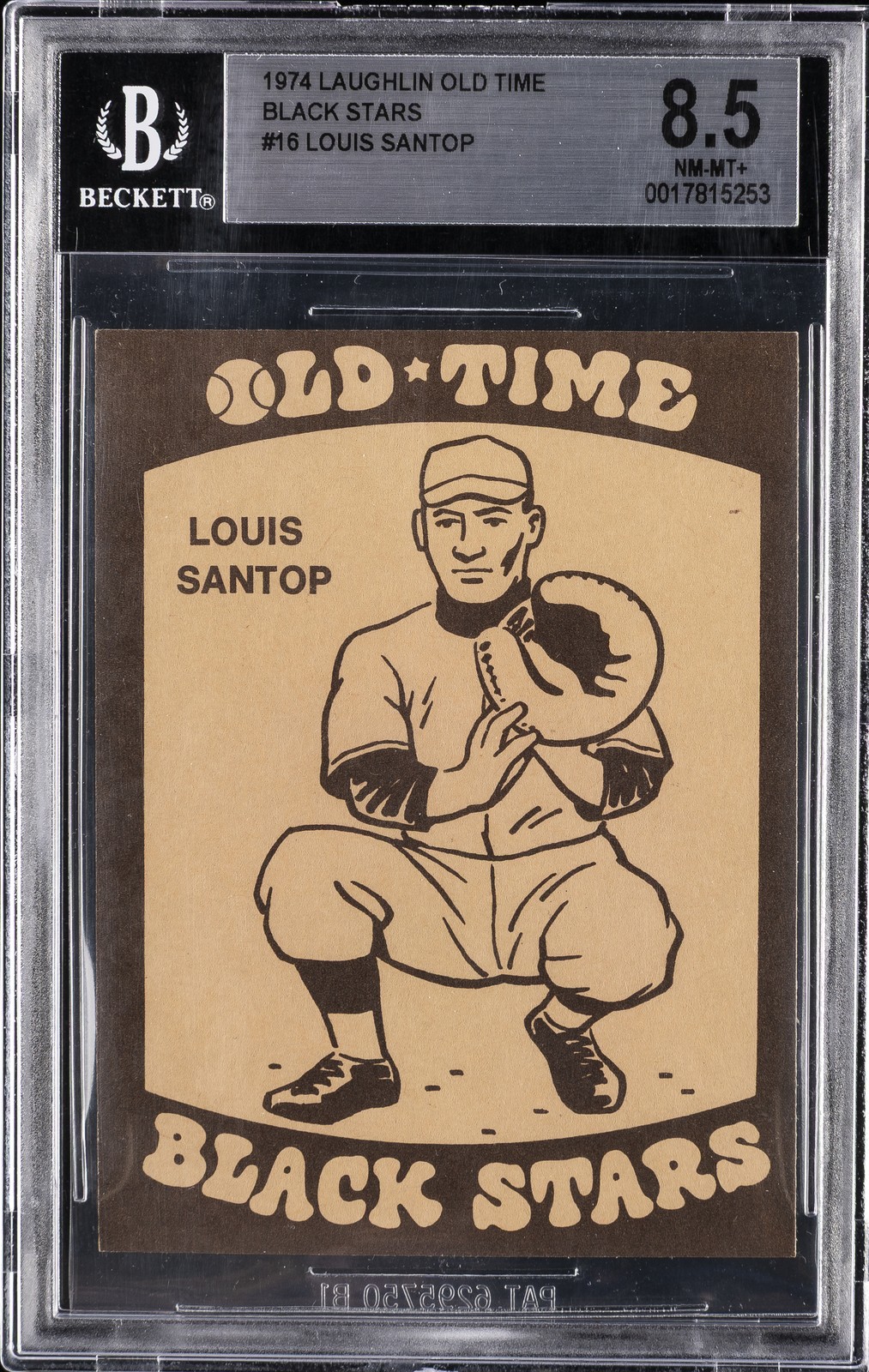 Louis Santop #16 Baseball Cards 1974 Laughlin Old Time Black Stars trading card — raw and PSA graded price guide