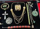 Vintage Estate Lot Of 12 Pieces Of Costume Jewelry