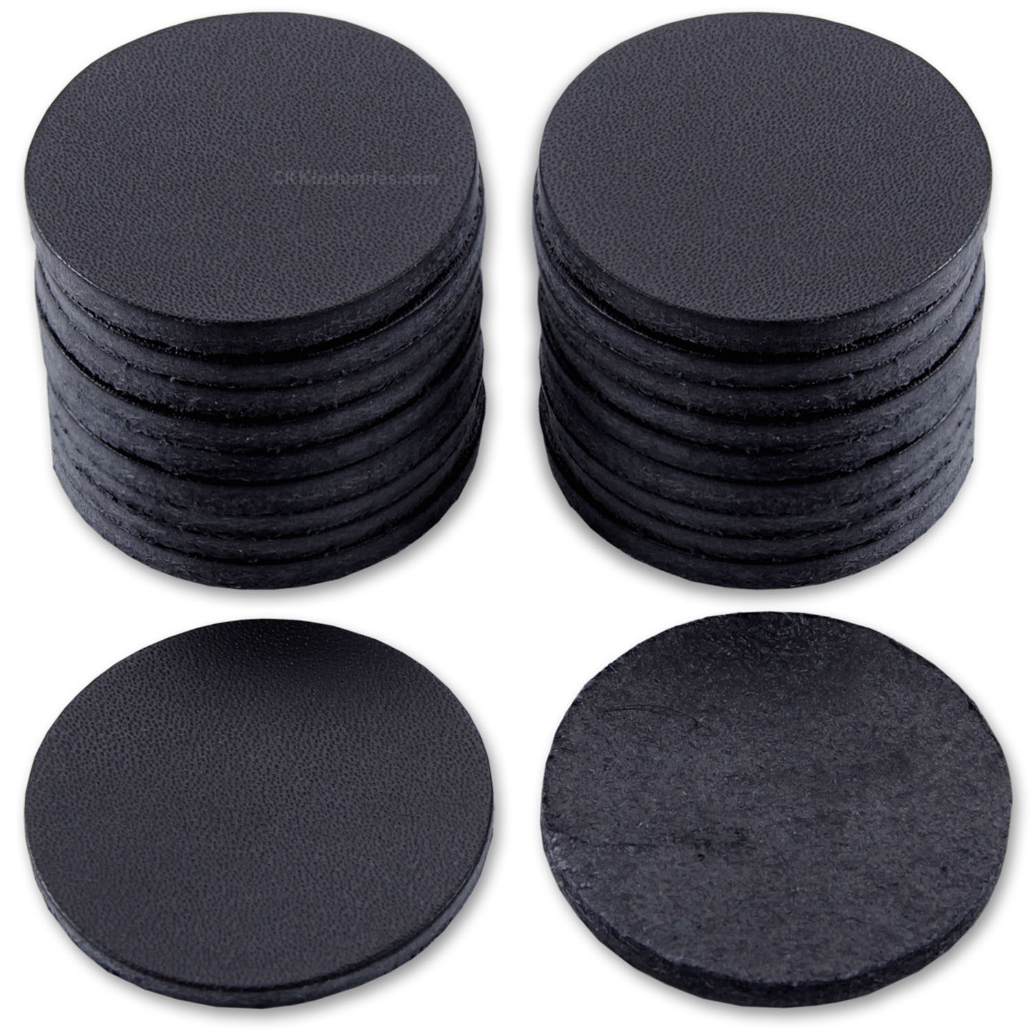 Leather Knife Handle Washers - (1.50in) - (Multiple Color Options) - (20 Pack)