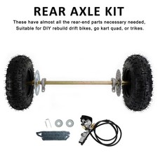 29" Rear Axle Assembly Complete Wheel Hub Kit for Go Kart Quad Trike Drift Bike 