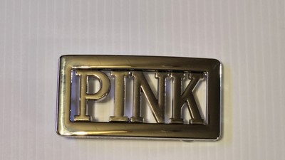 PINK Custom Personalized Name Belt Buckle -Put your name or word on Buckle