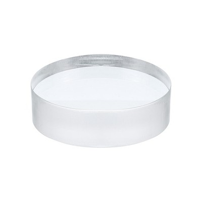 Acrylic Display Stand Base 4''x1.2'' Solid Clear Cylinder Round Display Riser