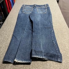 Vintage Levis 517 Orange Tab Jeans Mens 36x28 Made in USA 90s Bootcut Blue Denim