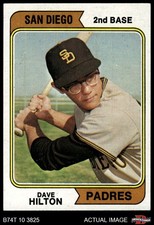 1974 Topps #148 Dave Hilton Padres VARIATION 7.5 - NM+