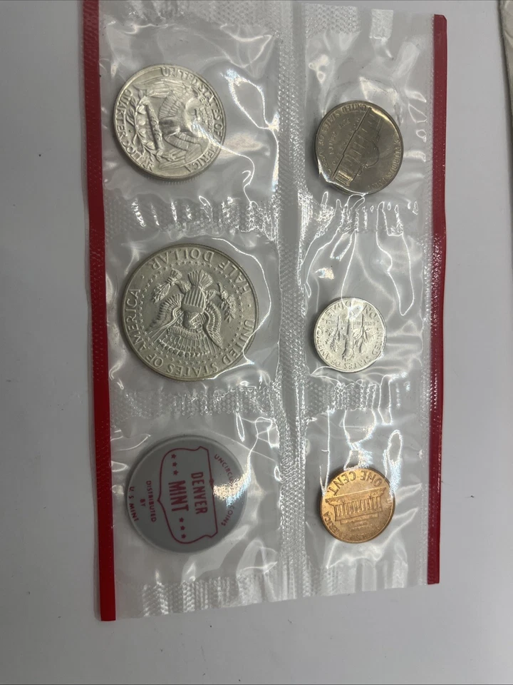 VTG Uncirculated US Mint Silver Proof Sets 1964, 65, 66, and 67 LOT OF 4 - Image 3 of 4