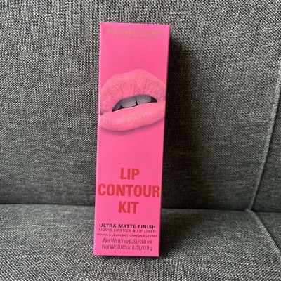 Revolution Lip Contour Kit Ultra Matte Finish Liquid Lipstick & Liner in ICONIC