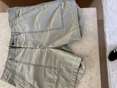 Imogene & Willie armygreen shorts (months of intentional fading) vintage looking