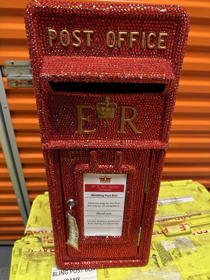 One Of A Kind - Hand Crafted -  Over 3000 Individual Diamanté Red Sparkle Stones - Image 3 of 4