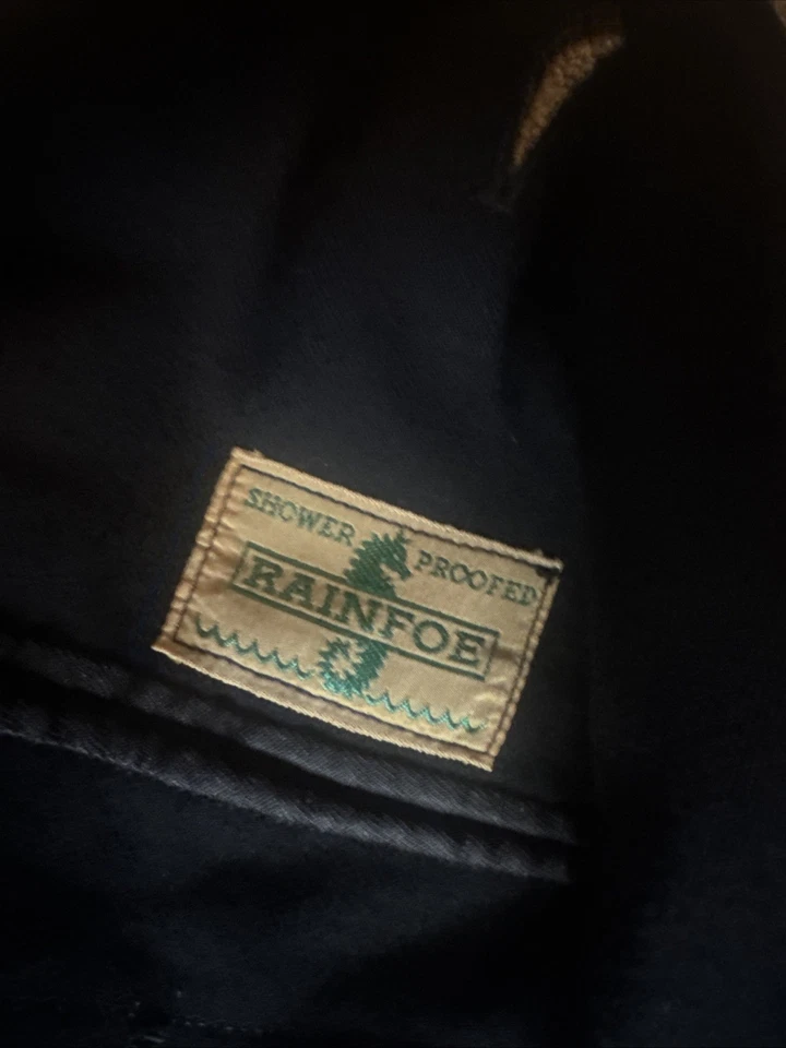 Vintage Rainfoe Rain Jacket Waterproof Navy Raincoat Retro Style - Size m - Image 4 of 4