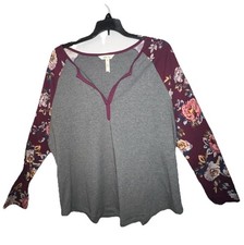 Matilda Jane Long Sleeve Vneck Floral Sleeves Xl