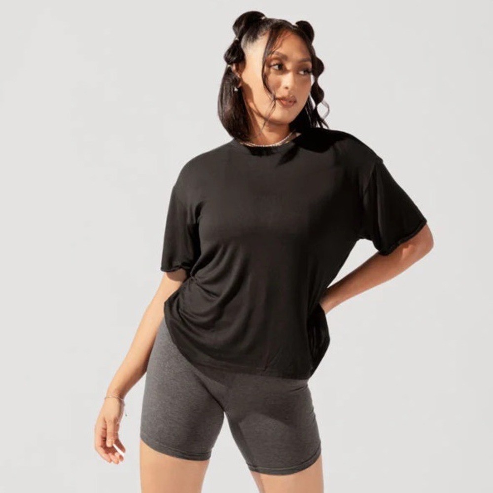 Popflex The Perfect Boyfriend Black Basic Tee MED… - image 1
