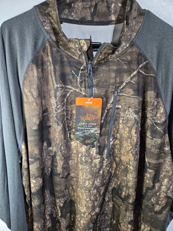 Habit Camo Scent Factor Long Sleeve Hunting Shirt Men's Size 2XL New w/ Tags - Image 3 of 4
