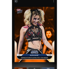 Topps WWE Topps Now 25 #2.1 Alexa Bliss Royal Rumble 2025 Iconic Digital