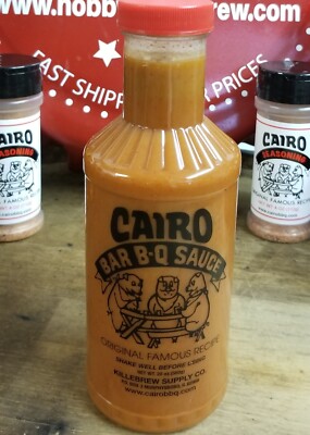 CAIRO BARBEQUE SAUCE (Single 20 Oz) CAROLINA STYLE BBQ Wet Sauce
