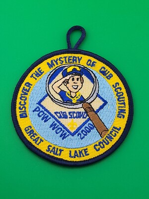 Cub Scouts Pow Wow 2000 Great Salt Lake Council Pocket Patch BSA NEW