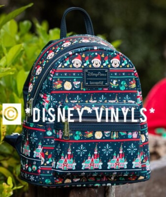 loungefly disney christmas backpack 2022