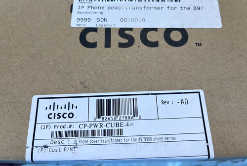 Cisco CP-PWR-CUBE-4 IP-Telefon-Netztransformator für die Telefonserie 89/9900 - Bild 8 von 8