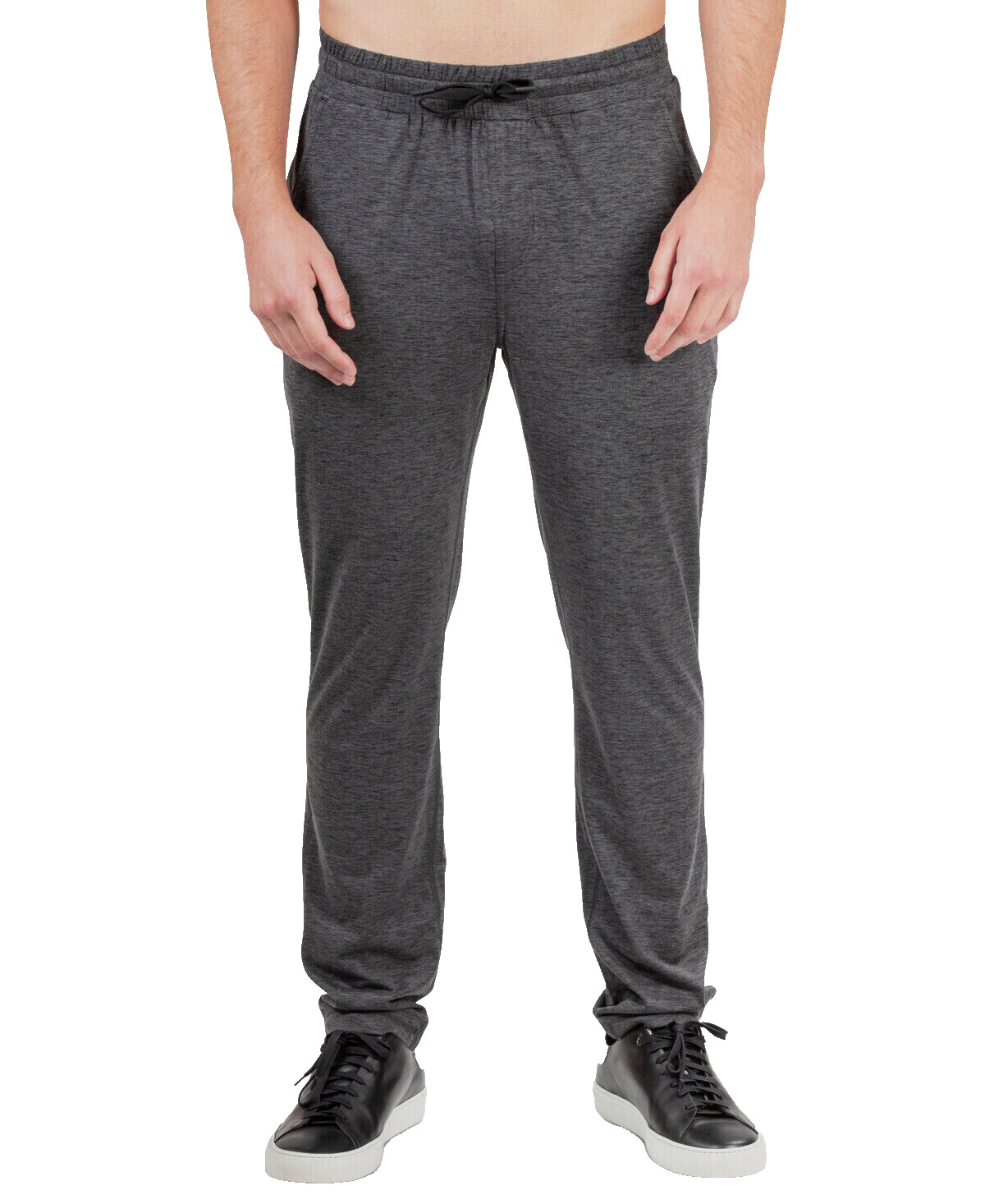 78 Natori Mens Enso Drawstring Sweatpants Gray Heather Sz 2XL 7690₽