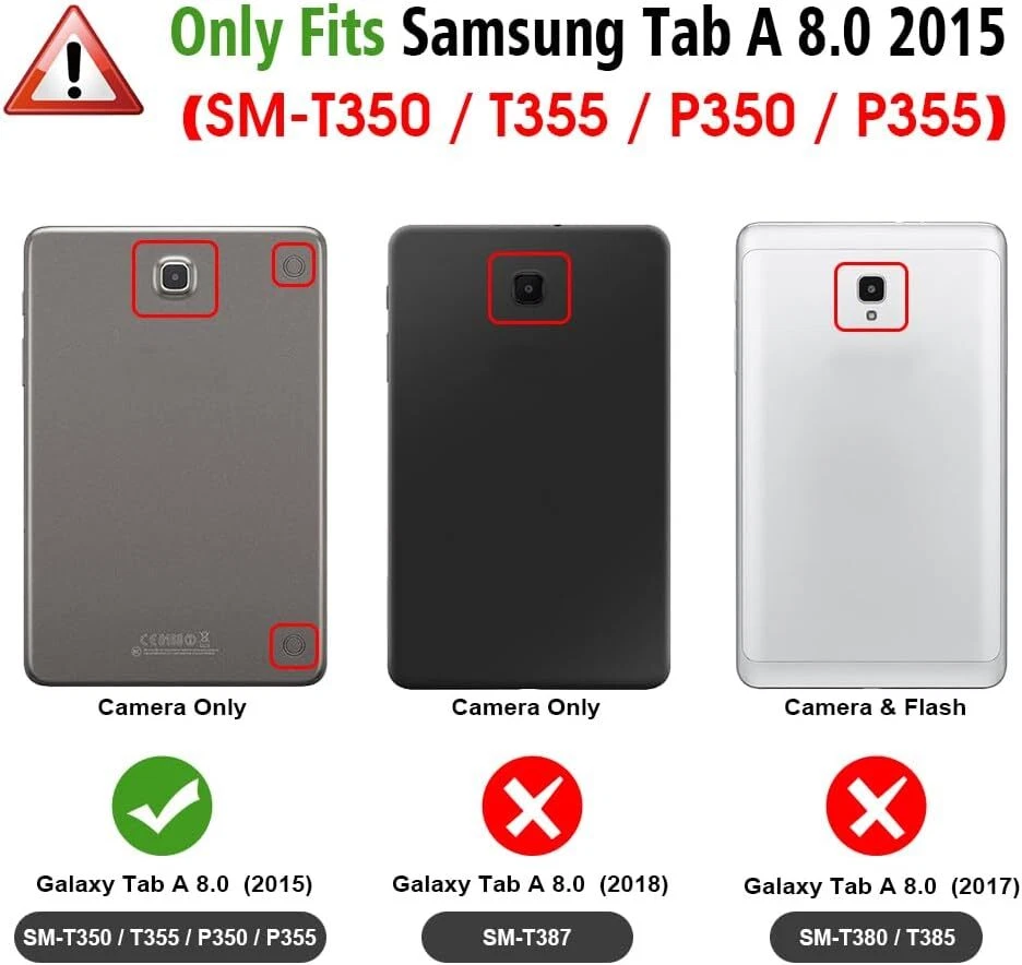 Capa Slim Shell Sleep/Wake 2015 SM-T350/T355/P350 para Samsung Galaxy Tab A 8.0" - Imagem 2 de 4