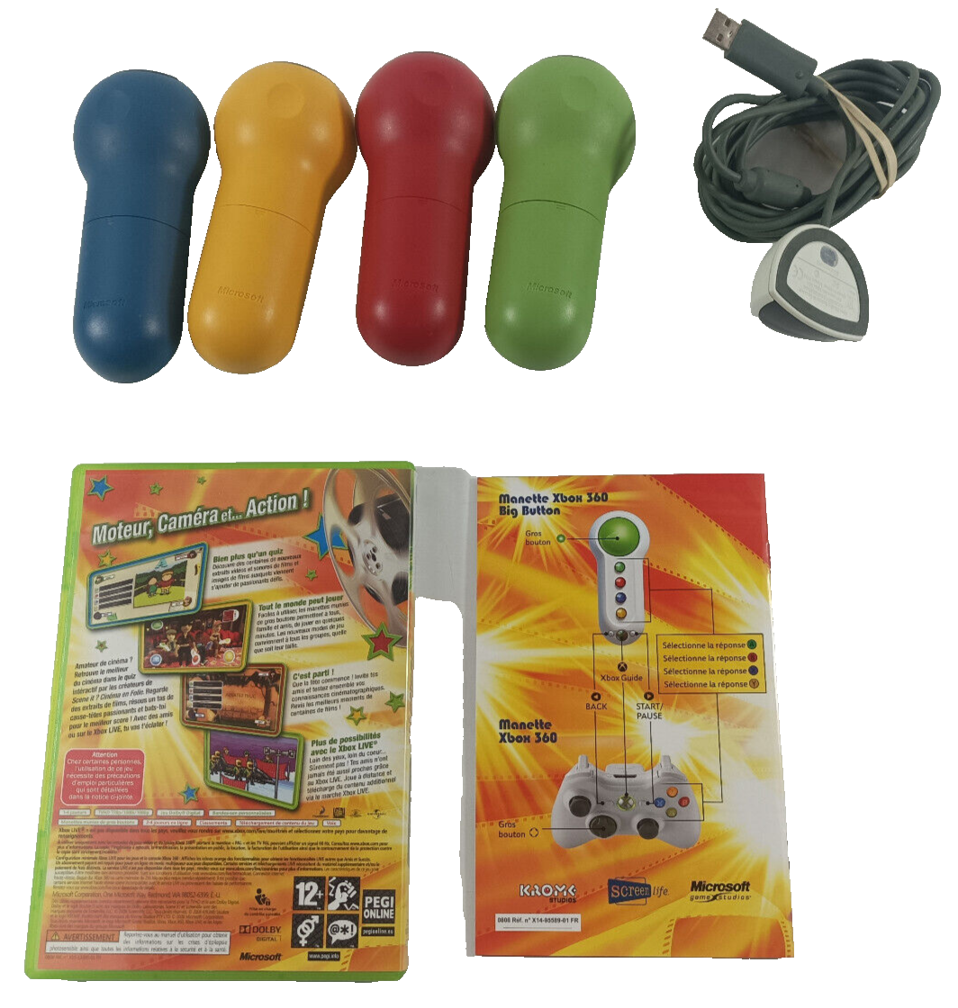 Scene It ? Cinéma En Folie Sur Xbox 360 – Jeu De Quiz Complet PAL