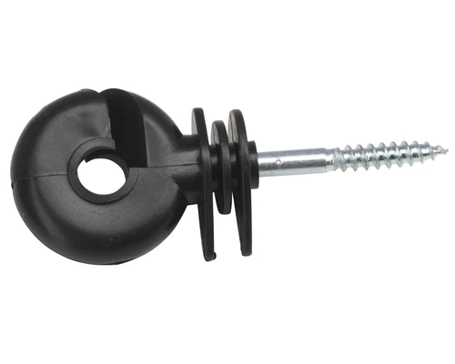 Electric Fence Screw In Ring Insulators For Wooden Post Fencing Wire Tape Rope