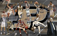 Purdue Boilermakers Lithograph print of  Legends of the hardwood 2