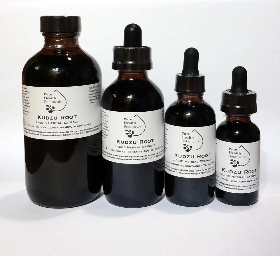 PURE HEALTH BOTANICALS Kudzu Root Tincture, Pueraria Lobata, Puerarin