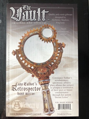 Alchemy Gothic Lady Talbots Retrospector Hand Mirror Steampunk