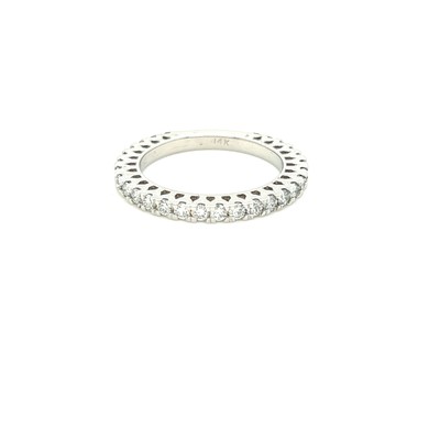 14kt White Gold ''Almost Eternity'' Lab Created Diamond Band Ring