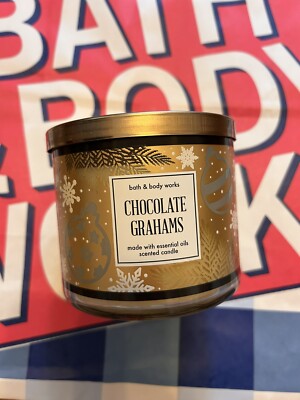 Bath & Body Works Drei-Docht-Duftkerze Chocolate Grahams