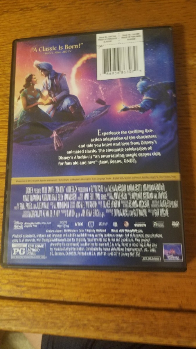 Disney's Aladdin (2019,DVD) | eBay