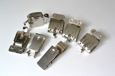 Vintage Stainless Steel Unweighted  Weighted Film Drying Clips x7