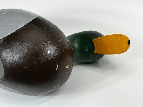 Wood Mallard Duck Decoy Russ Dedekind Hand Carved Signed Berks Co PA w/ wear - Picture 11 of 15