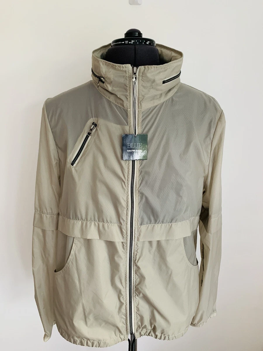 Saks Fifth Avenue BLUE Men s Hooded Windbreaker Jacket X Large New