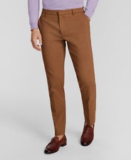 Tommy Hilfiger Men's Brown Modern-Fit Stretch Performance Dress Pants Sz 36W 32L