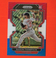 Mason Thompson 2022 Prizm Baseball #28 Red-White-Blue Prizm RC-Nationals