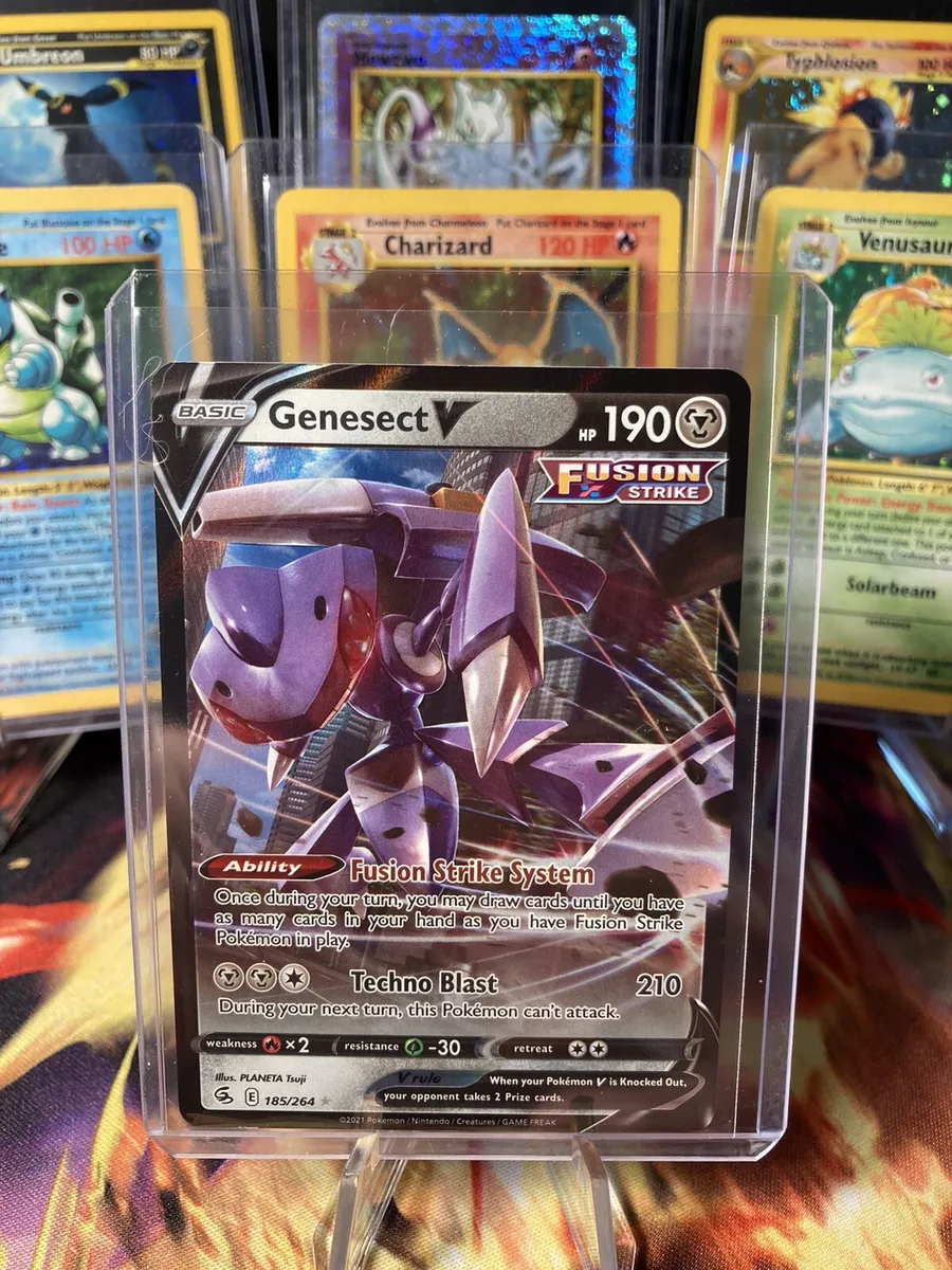 Genesect V 185/264 Fusion Strike Ultra Rare Holo Pokemon Card NM-M